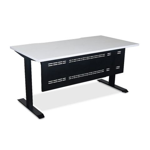 Vertilift Fixed Height Desk Range with Modesty & Melamine Top