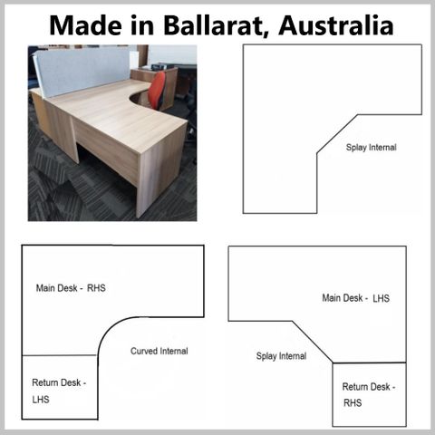 Bourke Corner Workstation Range - Made in Ballarat, Australia