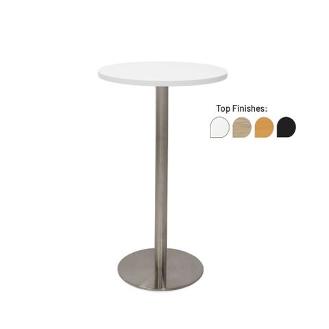 Estillo Bar Table Round 600mm dia H1050mm SS