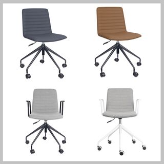 Pixel Meeting Chair 5 Star Castor Upholstered 120kg