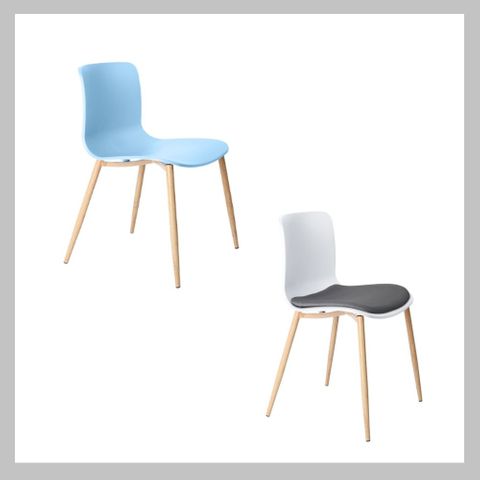Acti Visitor Chair Woodgrain Look 4-leg Range - 150kg