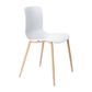 Acti Visitor Chair Woodgrain Look 4-leg PP Shell 150kg