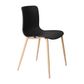 Acti Visitor Chair Woodgrain Look 4-leg PP Shell 130kg