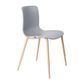 Acti Visitor Chair Woodgrain Look 4-leg PP Shell 130kg