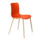 Acti Visitor Chair Woodgrain Look 4-leg PP Shell 130kg