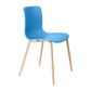 Acti Visitor Chair Woodgrain Look 4-leg PP Shell 150kg