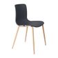 Acti Visitor Chair Woodgrain Look 4-leg PP Shell 150kg
