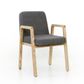 A-Chair 4-leg with Arms  Timber Frame Upholstered