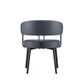 Hera Breakout Chair  Black upholstered PU 135kg