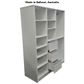 Bookcase Wardrobe Unit-Shelves+HangingStorage+Dr