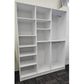 Bookcase Wardrobe Unit-Shelves+HangingStorage+Dr