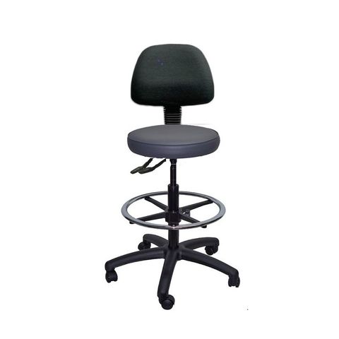 Medical Stool with Back, 3 lever Fully Ergo Mechnism, Drafting kit, Footring, 270mm Gaslift, 110kg