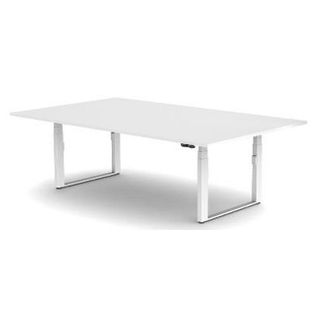 Elevation Electric Meeting Table Frame only  White