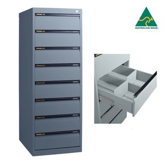 Duplex Card 8 Dr Cabinet for Cards 8"x5" H1500mm
