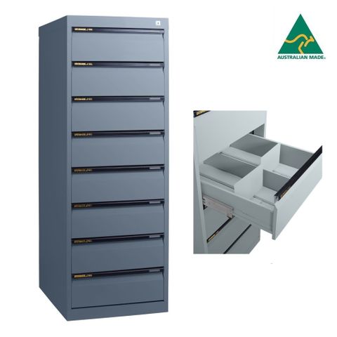 Duplex Card 8 Dr Cabinet for Cards 8"x5" H1500mm