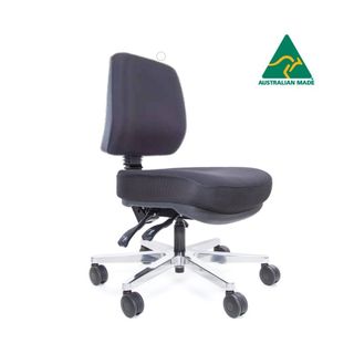 bStrong MB Heavy Duty Typist Chair 200kg  Black Fabric