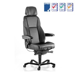 KAB Director II Chair w/Headrest 24/7 200kg Delux Leather