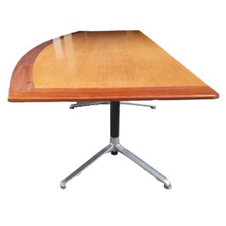 Secondhand Boardroom Table, 2 piece Bow Tops