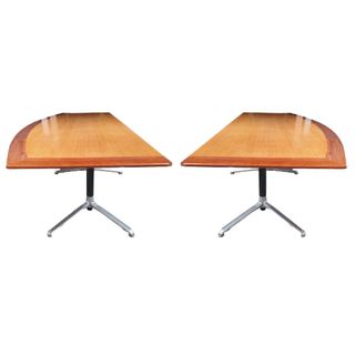 Secondhand Boardroom Table, 2 piece Bow Tops