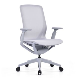 Aria Task/Meeting Room Chair with Arms 110kg Light Grey