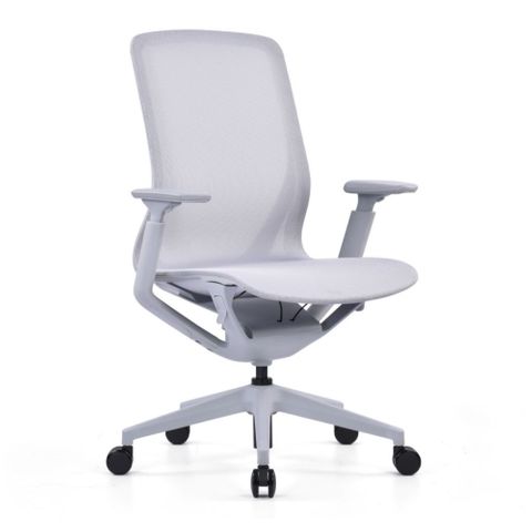 Aria Task/Meeting Room Chair with Arms 110kg Light Grey