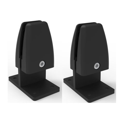 EcoPanel Clamps Back-to-Back Desk Mount  Set of 2  Blk