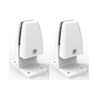 EcoPanel Clamps Back-to-Back Desk Mount  Set of 2  Wht