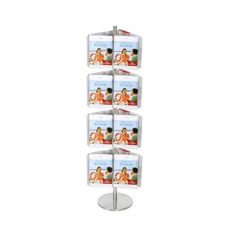 Expanda Carousel 4-Tier incl 24 x A4 brochure holders SS