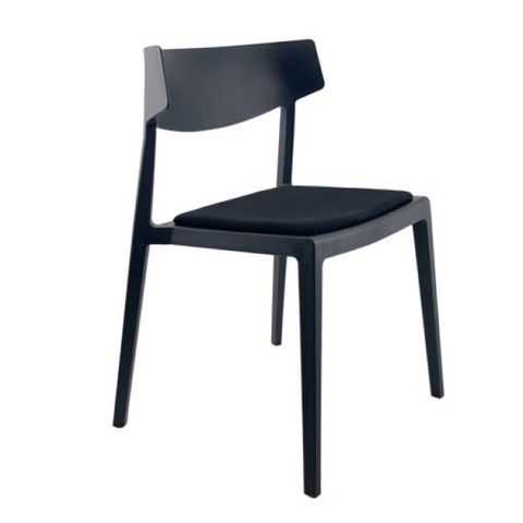 Giro Visitor Chair with Seat Pad  Black