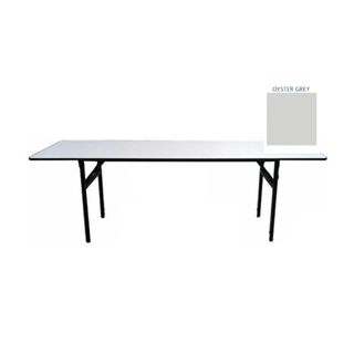 Deluxe Folding Table 1800x900mm Oyster Grey Top