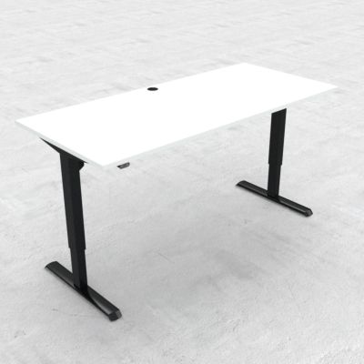 DM33 1700x700mm Electric Desk Adj.Rail Blk L1 CMH