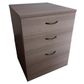 Mobile Pedestal Melamine Range - 2 Small + 1 File Drawers - W470 x H640 x D511mm