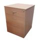 Mobile Pedestal Melamine Range - 2 Small + 1 File Drawers - W470 x H640 x D511mm