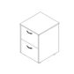 Mobile Pedestal Melamine Range - 2 File Drawers - W470 x H640 x D511mm