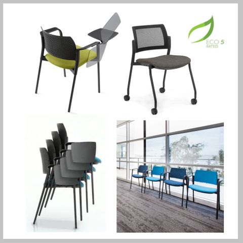 Altus Training/Meeting Chairs with Seat Pad - 140kg