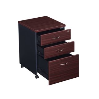 Mobile Pedestal 2 small + 1 file drawer Ganglocking RW/I