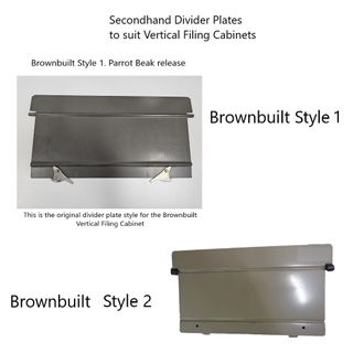 S/H Divider Plate For Brownbuilt Vertical Filing Cabinet Style 1