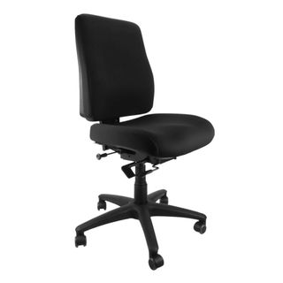 Ergo Synchro HB Midi Small Seat No Arms SS Black 110kg