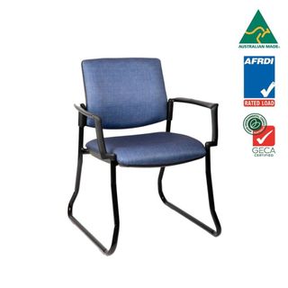 Venice Linea Visitor Chair Sled Base with Arms 135kg F5