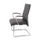 CL2000V Visitor Chair Arms 130kg  Black Leather