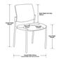 Venice Linea Healthcare Chair No Arms 135kg F5 SH:510mm