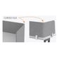 Hush Double Flex Divider Screens Overall Length 2700mm