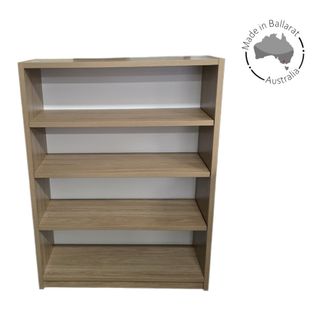 Bookcase S/S H1200xW900xD300mm 2Sh Mas Back