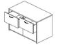 Lateral File Unit 4 Drawer Non Lock East/West Filing L1