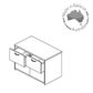 Lateral Filing Cabinet 4 Drawer Non Lock East/West Filing L1