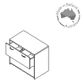 Lateral Filing Cabinet 2 Drawer Gang Lock  East/West Filing L1