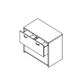 Lateral File Unit 2 Drawer Gang Lock  East/West Filing L1