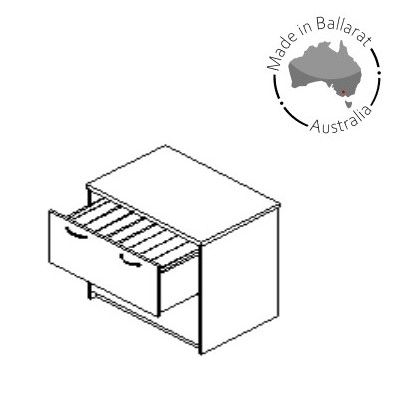 Lateral File 2 Drawer Unit to store Foolscap Suspension Files from left to right
