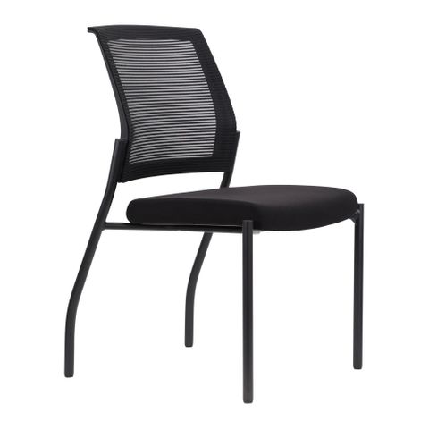 Urbin Meeting Chair No Arms Stacking 140kg Black