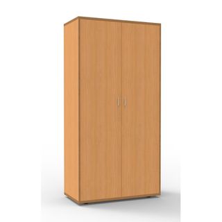 Rapid Span Stat Cupboard H1800xW900xD450 Locking Beech